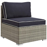 Repose Outdoor Patio Armless Chair by Lefancy