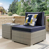 Repose Outdoor Patio Armless Chair by Lefancy