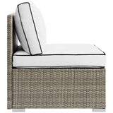 Repose Outdoor Patio Armless Chair by Lefancy