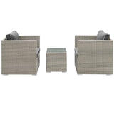 Repose 3 Piece Outdoor Patio Sectional Set by Lefancy