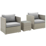 Repose 3 Piece Outdoor Patio Sectional Set by Lefancy