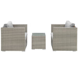 Repose 3 Piece Outdoor Patio Sectional Set by Lefancy