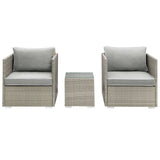 Repose 3 Piece Outdoor Patio Sectional Set by Lefancy