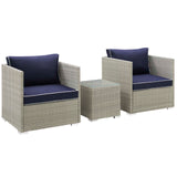 Repose 3 Piece Outdoor Patio Sectional Set by Lefancy