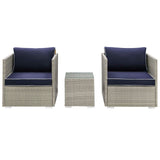 Repose 3 Piece Outdoor Patio Sectional Set by Lefancy