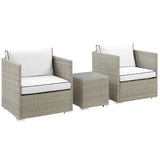 Repose 3 Piece Outdoor Patio Sectional Set by Lefancy