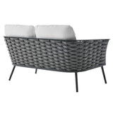 Stance Outdoor Patio Aluminum Loveseat by Lefancy