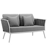 Stance Outdoor Patio Aluminum Loveseat by Lefancy