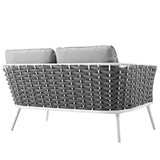 Stance Outdoor Patio Aluminum Loveseat by Lefancy