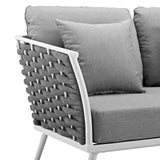 Stance Outdoor Patio Aluminum Loveseat by Lefancy