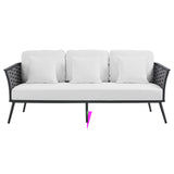 Stance Outdoor Patio Aluminum Sofa by Lefancy