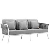 Stance Outdoor Patio Aluminum Sofa by Lefancy