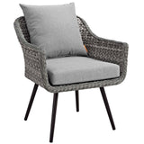 Endeavor Outdoor Patio Wicker Rattan Armchair by Lefancy