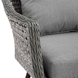 Endeavor Outdoor Patio Wicker Rattan Armchair by Lefancy