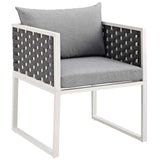 Stance Outdoor Patio Aluminum Dining Armchair by Lefancy