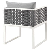 Stance Outdoor Patio Aluminum Dining Armchair by Lefancy