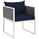 Stance Outdoor Patio Aluminum Dining Armchair by Lefancy