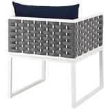 Stance Outdoor Patio Aluminum Dining Armchair by Lefancy