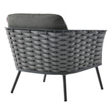 Stance Outdoor Patio Aluminum Armchair by Lefancy