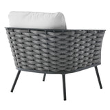 Stance Outdoor Patio Aluminum Armchair by Lefancy