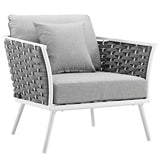 Stance Outdoor Patio Aluminum Armchair by Lefancy