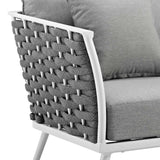 Stance Outdoor Patio Aluminum Armchair by Lefancy