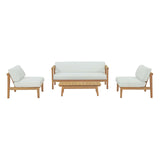 Bayport 4 Piece Outdoor Patio Teak Set by Lefancy