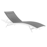 Glimpse Outdoor Patio Mesh Chaise Lounge Chair by Lefancy