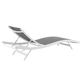 Glimpse Outdoor Patio Mesh Chaise Lounge Chair by Lefancy