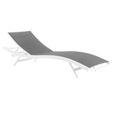 Glimpse Outdoor Patio Mesh Chaise Lounge Chair by Lefancy