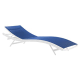 Glimpse Outdoor Patio Mesh Chaise Lounge Chair by Lefancy