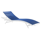 Glimpse Outdoor Patio Mesh Chaise Lounge Chair by Lefancy