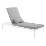 Perspective Cushion Outdoor Patio Chaise Lounge Chair by Lefancy