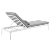 Perspective Cushion Outdoor Patio Chaise Lounge Chair by Lefancy