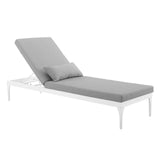 Perspective Cushion Outdoor Patio Chaise Lounge Chair by Lefancy