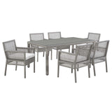 Aura 7 Piece Outdoor Patio Wicker Rattan Set by Lefancy