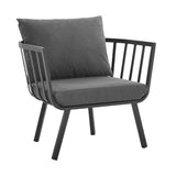 Riverside Outdoor Patio Aluminum Armchair by Lefancy