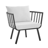 Riverside Outdoor Patio Aluminum Armchair by Lefancy