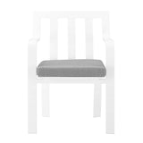 Baxley Stackable Outdoor Patio Aluminum Dining Armchair by Lefancy