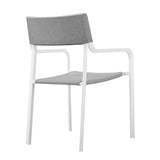 Raleigh Stackable Outdoor Patio Aluminum Dining Armchair by Lefancy