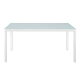 Raleigh 59" Outdoor Patio Aluminum Dining Table by Lefancy