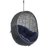 Hide Sunbrella® Fabric Swing Outdoor Patio Lounge Chair Without Stand by Lefancy