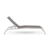 Savannah Mesh Chaise Outdoor Patio Aluminum Lounge Chair by Lefancy