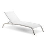 Savannah Mesh Chaise Outdoor Patio Aluminum Lounge Chair by Lefancy