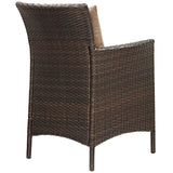 Conduit 5 Piece Outdoor Patio Wicker Rattan Set by Lefancy