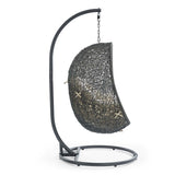 Hide Outdoor Patio Sunbrella® Swing Chair With Stand by Lefancy