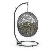Hide Outdoor Patio Sunbrella® Swing Chair With Stand by Lefancy