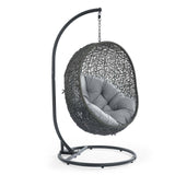 Hide Outdoor Patio Sunbrella® Swing Chair With Stand by Lefancy