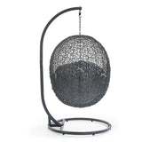 Hide Outdoor Patio Sunbrella® Swing Chair With Stand by Lefancy