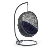 Hide Outdoor Patio Sunbrella® Swing Chair With Stand by Lefancy